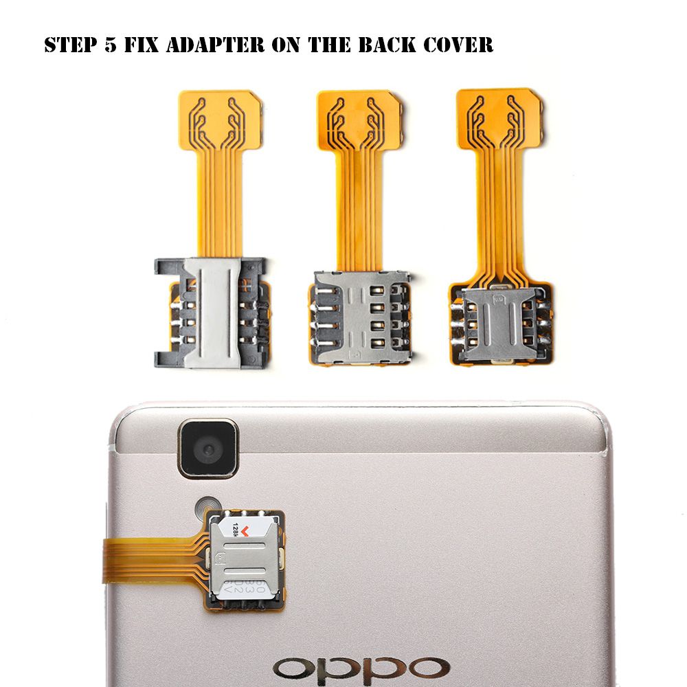 ❤LANSEL❤ Universal Dual SIM Card Adapter DIY Hybrid Sim Slot Micro SD Extender Android Phone TF Geek Practical Nano Cato