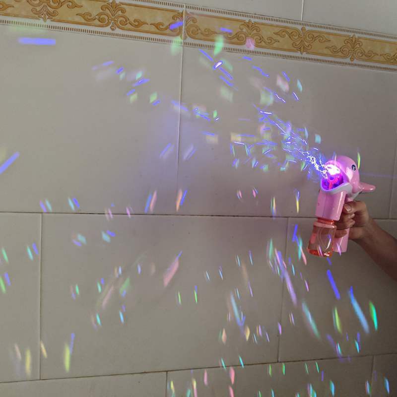 Súng thổi bong bóng Cá Heo ĐÈN + NHẠC