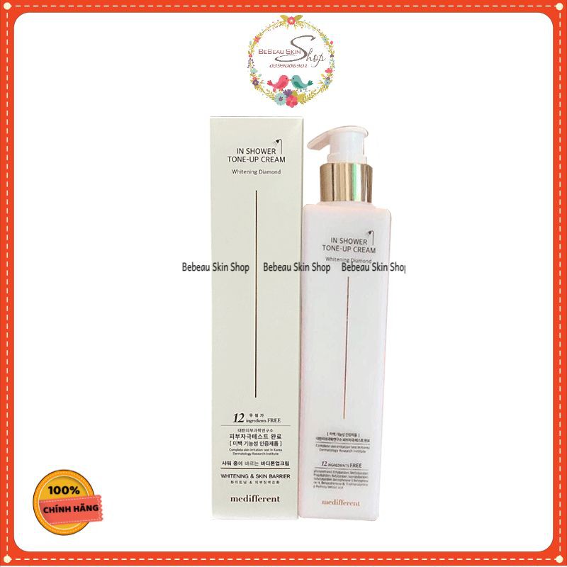 Sữa Tắm Kiêm Dưỡng Trắng Da Medifferent In Shower Tone Up Cream 300ml
