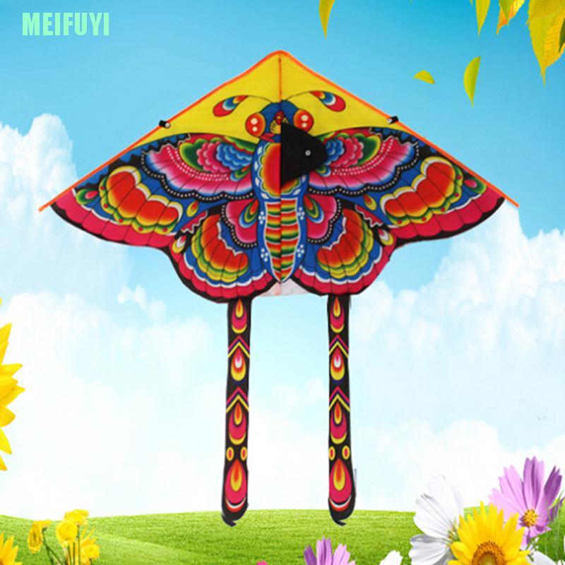 BUTTERFLY 1 Bộ Diều Hình Bướm 90x50cm Tay Cầm Dài