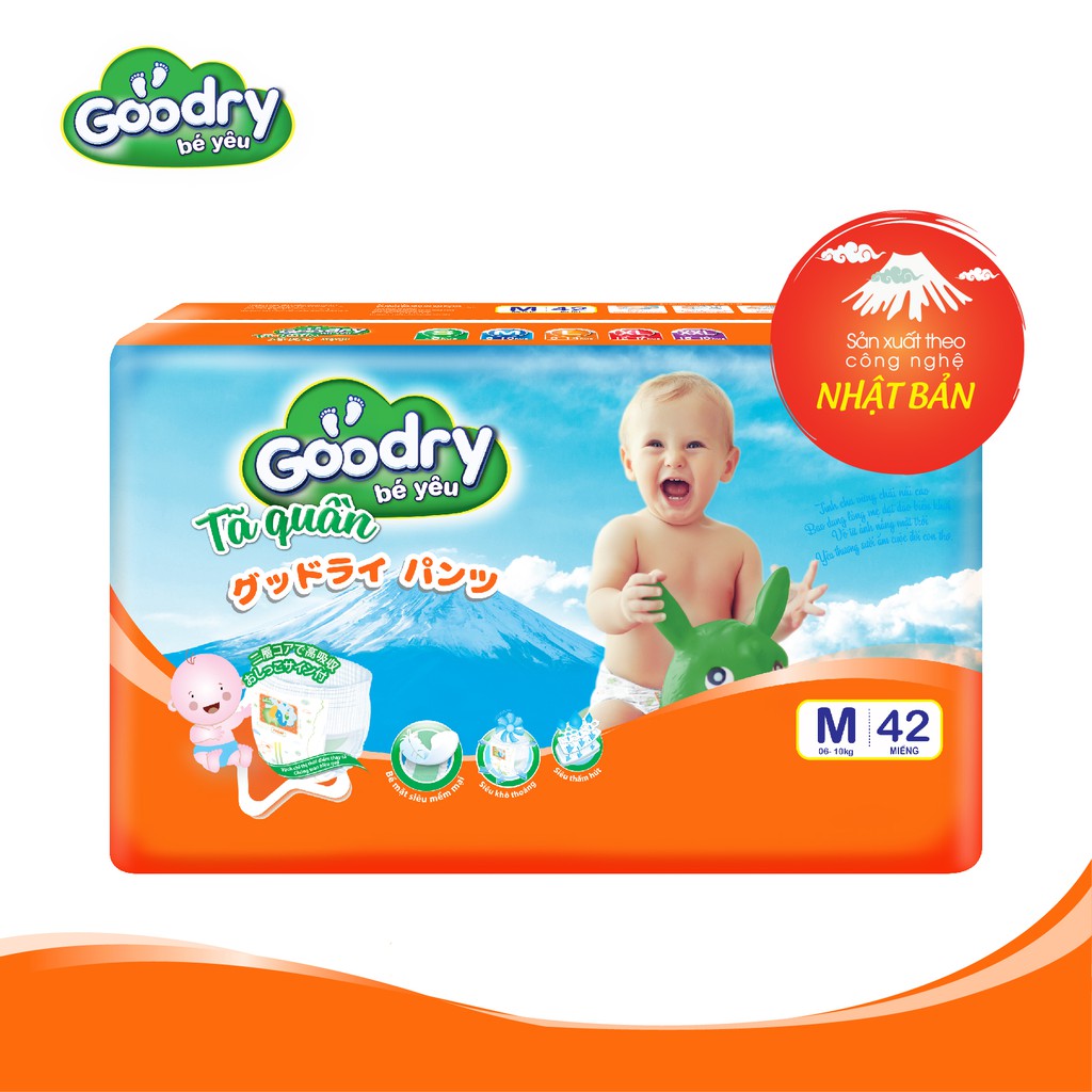 [Mã BMBAU50 giảm 7% đơn 99K] Tã quần Goodry lớn XXL30 công nghệ Nhật Bản thấm hút thật nhanh