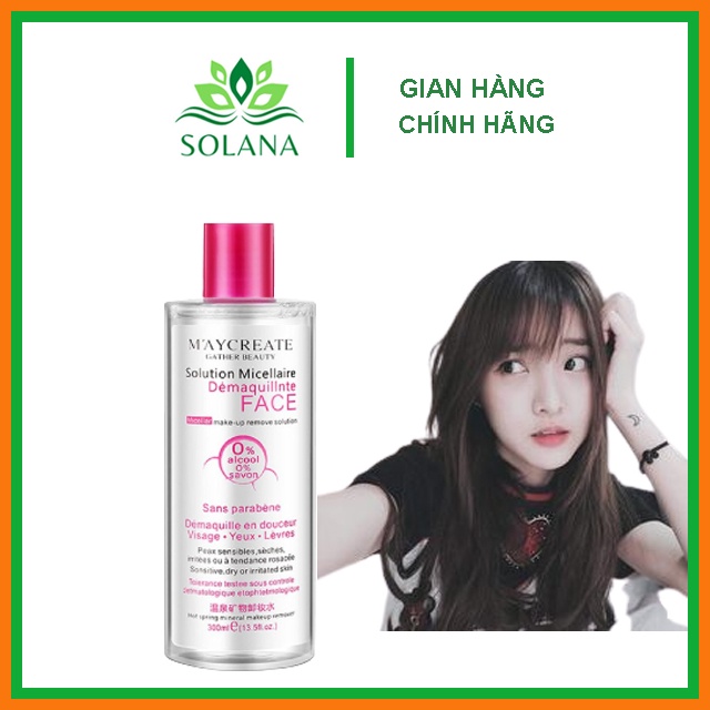 Nước tẩy trang MayCreate 300ml SOLANA