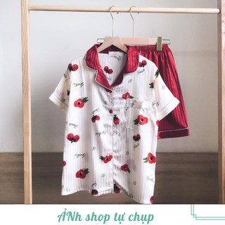 Đồ bộ Pijama lụa satin cao cấp mềm mát (Ảnh +Video thật)