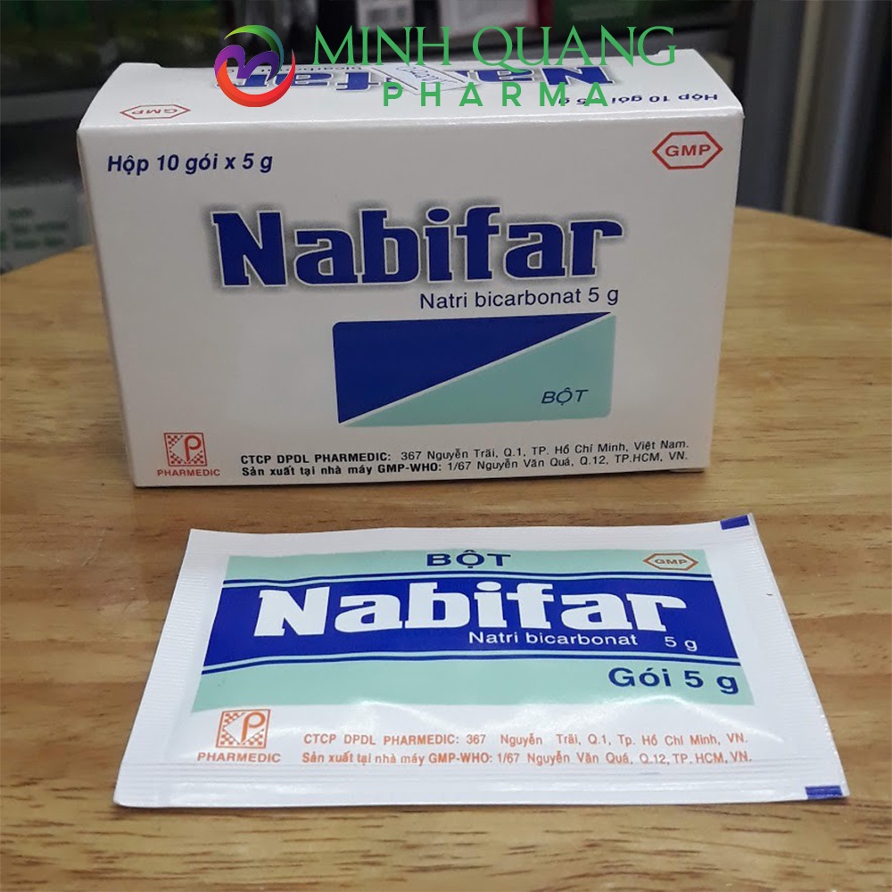 Bột pha dung dịch vệ sinh phụ nữ NABIFAR khử mùi hôi hộp 10 gói x 5g