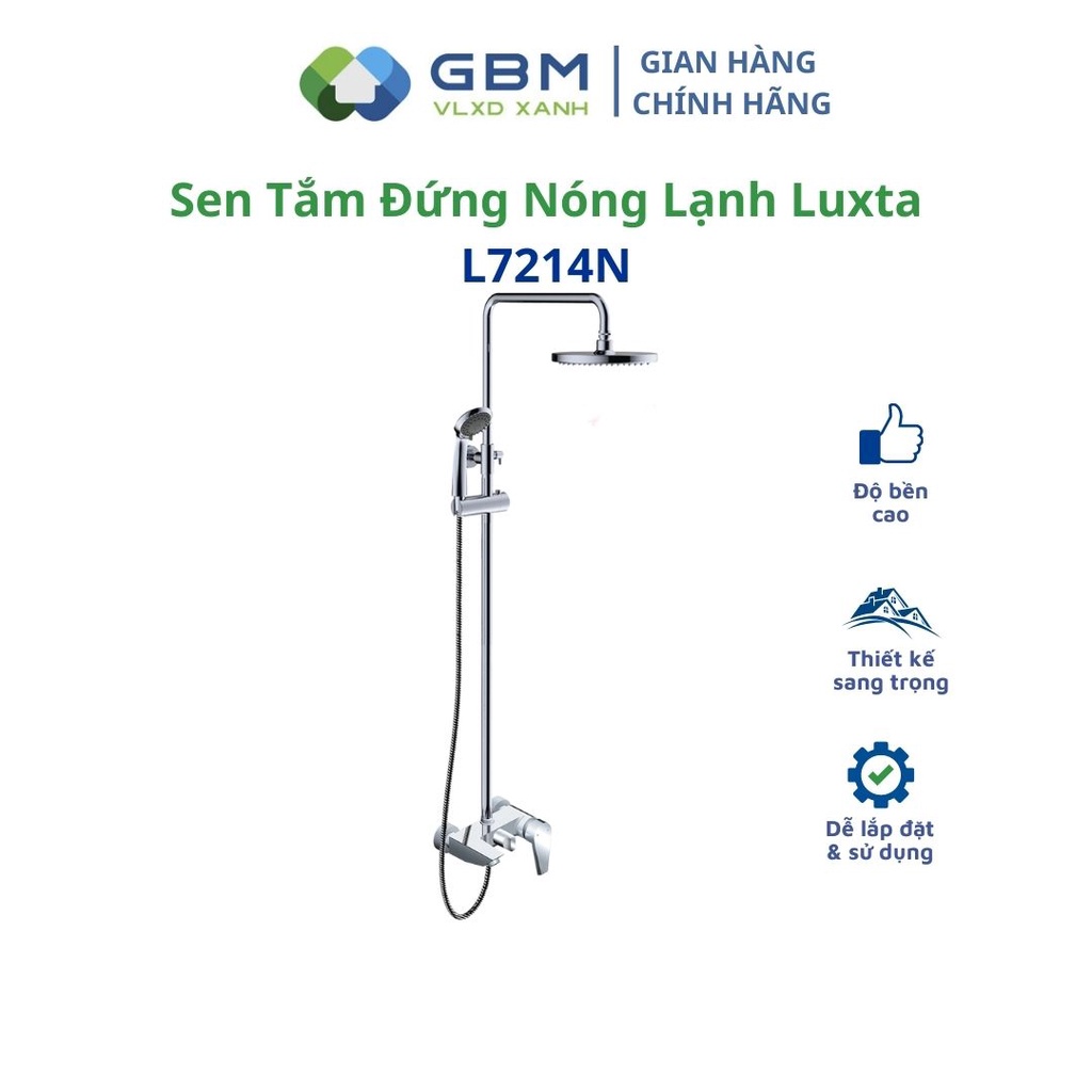 [Mã BMBAU300 giảm 10% đơn 499K] Sen Tắm Đứng Nóng Lạnh Luxta L7214N-VLXD XANH