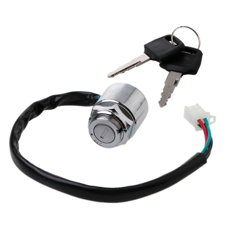 Bộ Đánh Lửa Khởi Động 4 Dây Cho Nút Công Tắc Chìa Khóa Xe atv