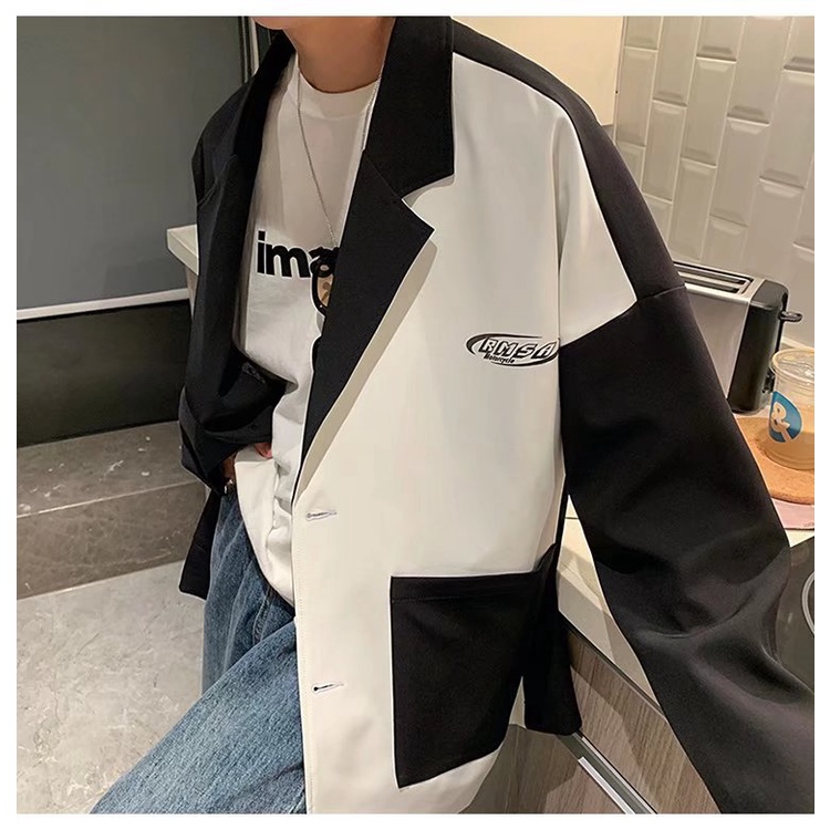 Áo Khoác Blazer 2 Lớp Dành Cho Nam Nữ Phối Túi Độc Lạ Phong Cách Tổng Tài 2023