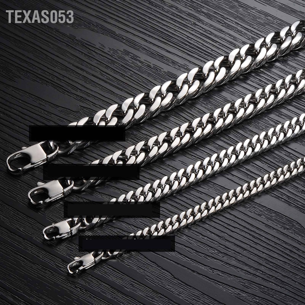 Texas053 Đàn ông Vòng đeo tay bằng thép Titan Thời trang Cổ điển Thanh lịch Trang sức Phụ kiện Quà tặng sinh nhật