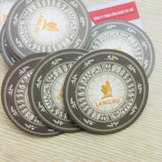 In Đế Lót Ly Giấy. Sản Xuất lót ly Giấy Theo Yêu Cầu Tp Hồ Chí Minh {shopee}