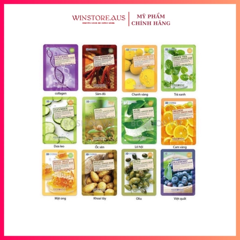 Mặt Nạ Foodaholic 3D Natural Essence Mask