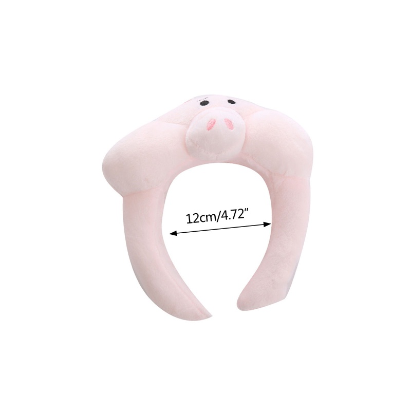 Băng Đô Cài Tóc Hình Chú Heo Nhồi Bông Dễ Thương Cho Nam Và Nữ
