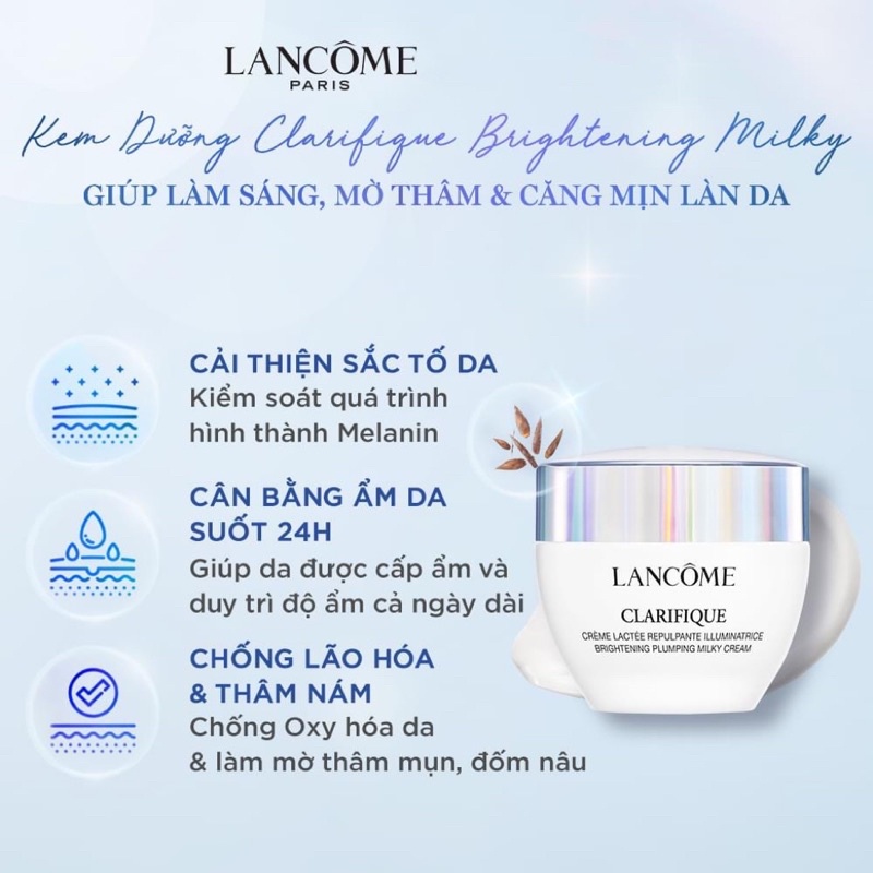Kem dưỡng trắng da LANCOME Clarifique 50ml