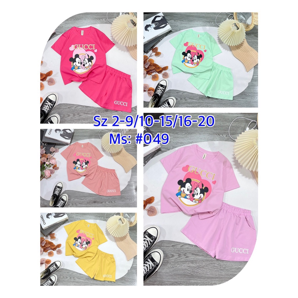 bộ đùi bé gái mickey xinh