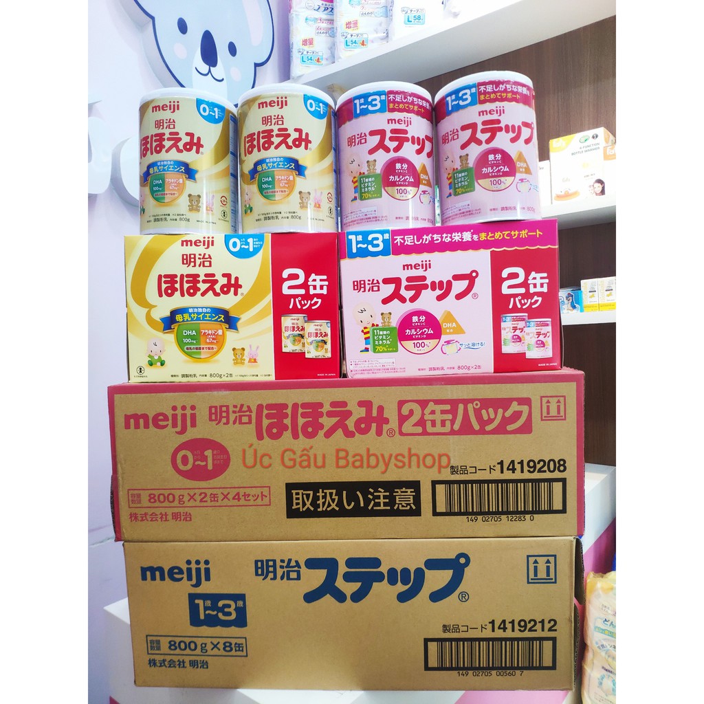 Sữa Meiji Lon 800gr nội địa Nhật