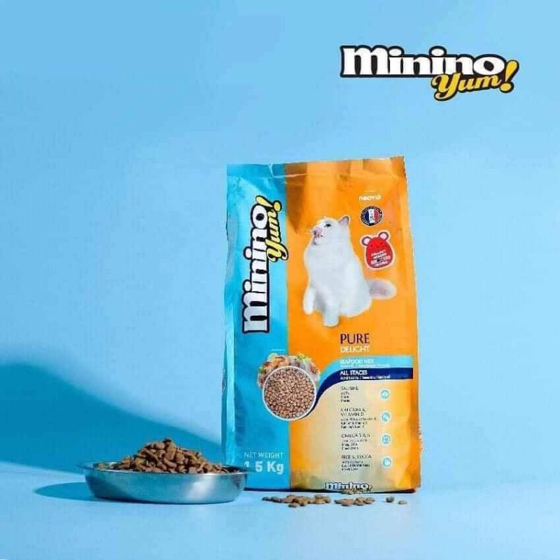 THỨC ĂN MÈO MININO YUM 350GR VỊ HẢI SẢN