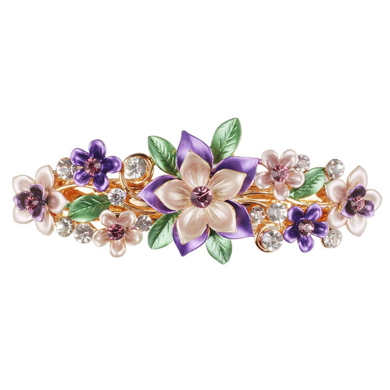 Kẹp Tóc Hình Hoa Bằng Hợp Kim