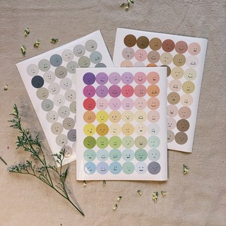 ❗️ FREESHIP ❗️ S01 Tấm 48 sticker hình dán mặt cười dễ thương trang trí sổ tay, nhật ký - socksick.meme