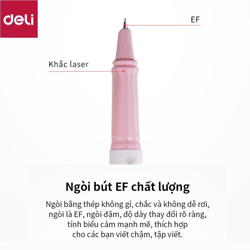 Bút máy học sinh Deli - Họa tiết đáng yêu - Màu ngẫu nhiên - A919 [Deli]