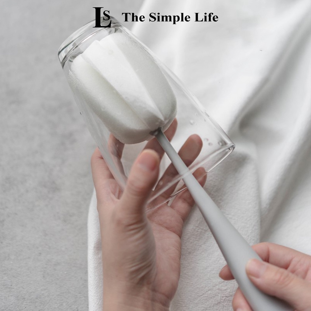 Cọ rửa bình, cọ rửa ly, bình sữa, cốc uống nước, dụng cụ làm sạch chai thủy tinh đa năng cao cấp [CHÍNH HÃNG]