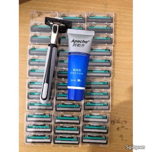 [RẺ VÔ ĐỐI] Bộ Dao Cạo Râu Cho Nam Kèm 36 Lưỡi Dao Cạo Cùng 1 Lọ Kem Cạo Dâu