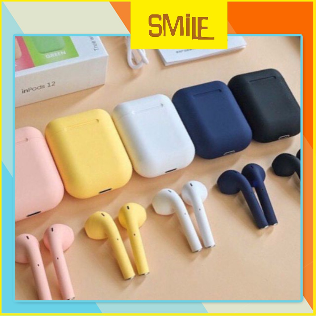 ⚡️TAI NGHE INPODS i12 TWS 5.0 FULL MÀU HÀN QUỐC⚡️ Tai Nghe Cảm Ứng BLUETOOTH Không Dây Sang Chanh