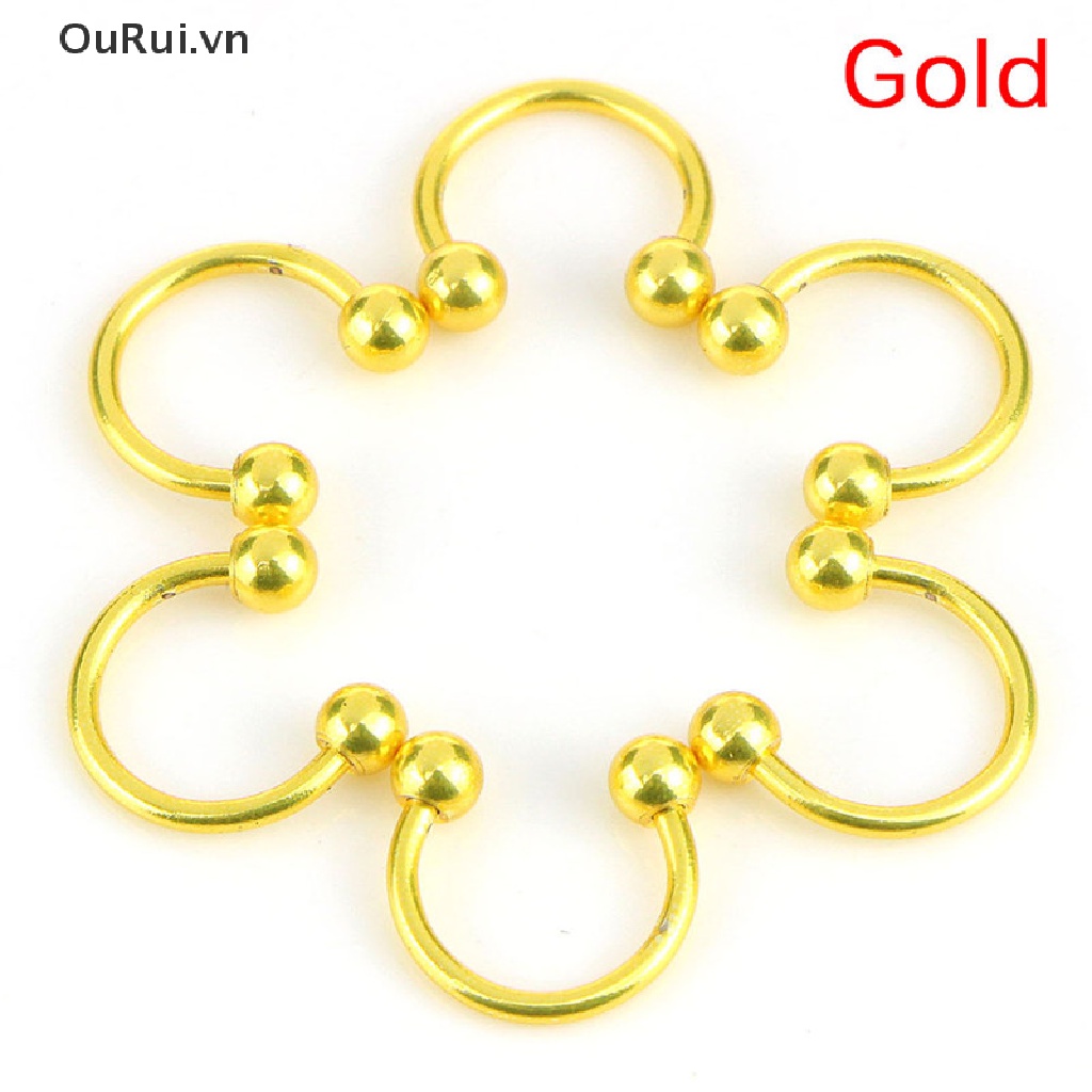 10 Khuyên Mũi / Môi Hình Ngựa Bằng Thép Không Gỉ