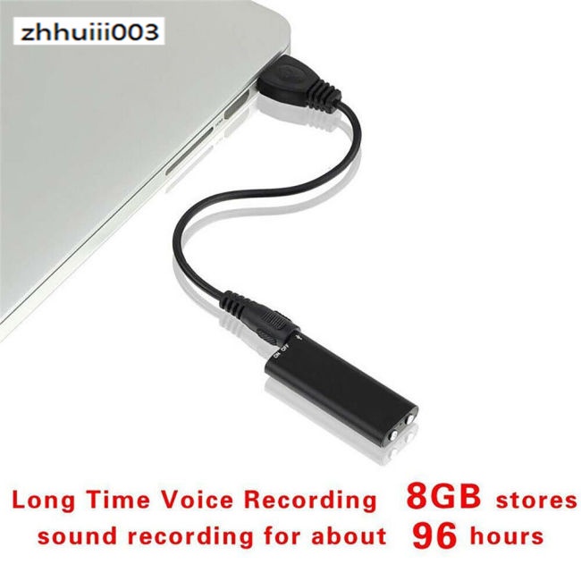 Máy Ghi Âm Mini ZHIHUI Thời Gian 96 Giờ 8GB