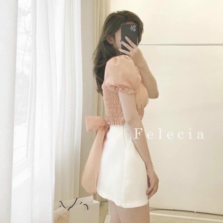 ☘️☘️áo bánh bèo von hồng thắt nơ ☘️☘️