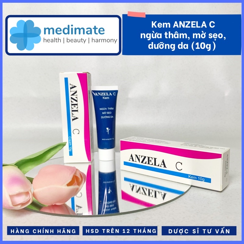 Kem Anzela C mờ thâm, mờ sẹo, dưỡng da (tuýp 10g)