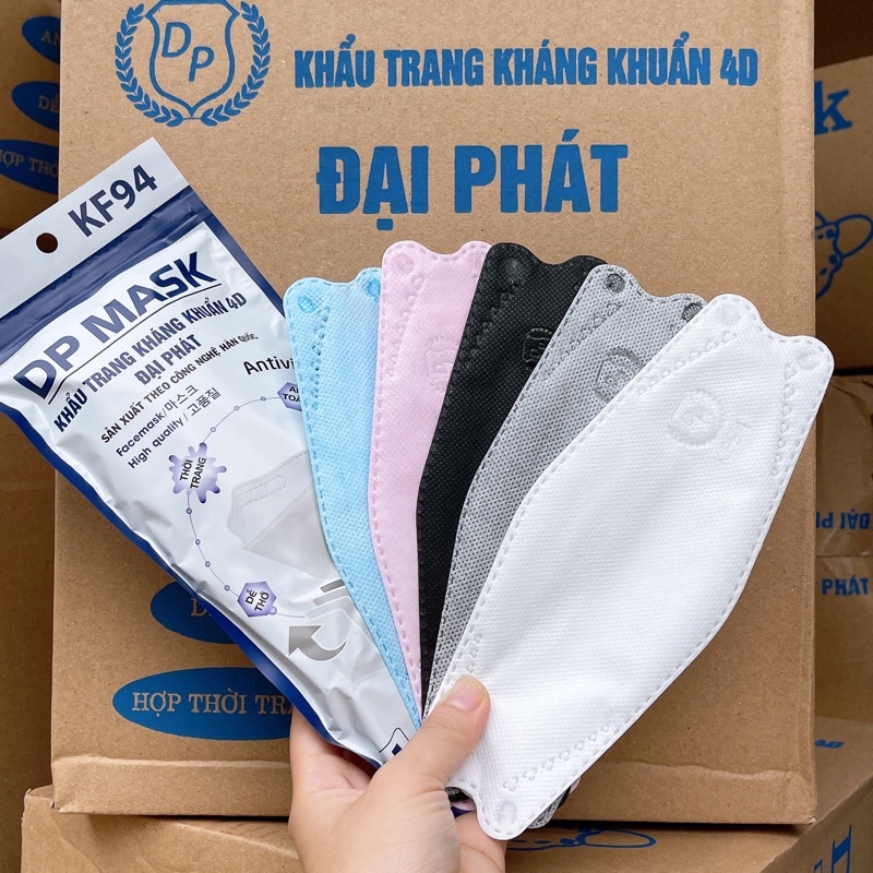 Thùng 300 Khẩu Trang 4D MASK KF94 Công Nghệ Dập Hàn Quốc - Hàng Chính Hãng Công Ty