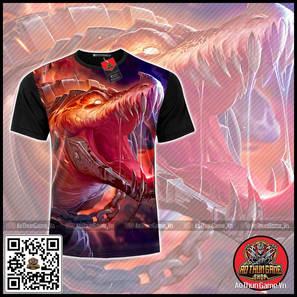 ☘️ Áo liên minh huyền thoại Renekton Hủy Diệt (3D Đen) Áo đấu Game Tốc Chiến LMHT LoL ☘️ (Shop AoThunGameVn)