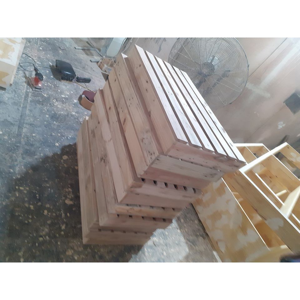 Hộp gỗ pallet làm giường 50 x 90cm x 11cm, pallet giường phòng trọ, làm bục ...Dulcie.97