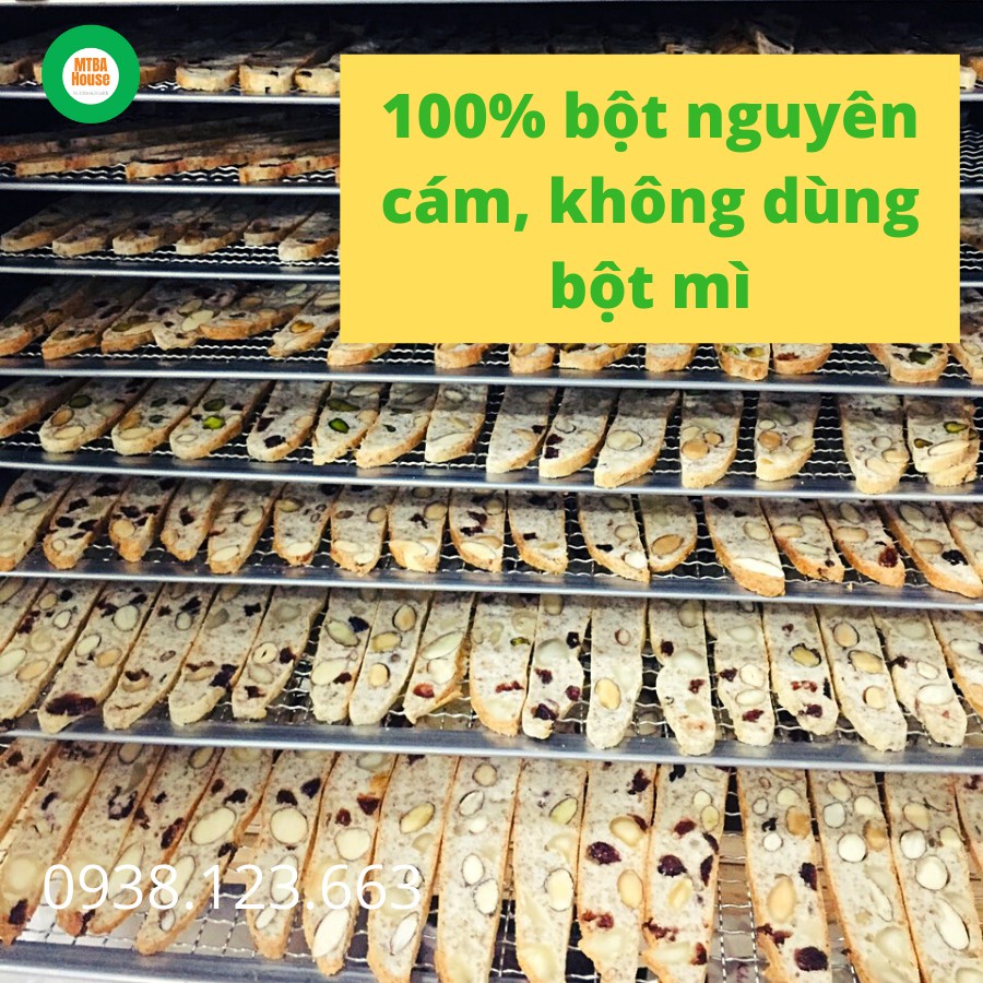 [HÀNG CAO CẤP] BÁNH BISCOTTI CÔNG THỨC Ý MTBA House, HỖ TRỢ ĂN KIÊNG, GIẢM CÂN, TẬP GYM, ĂN KETO, 250 GR