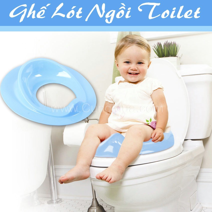 Bệt thu nhỏ bồn cầu nhựa Việt Nhật giúp bé đi vệ sinh không cần bô