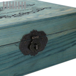 Hộp Gỗ Cỡ Lớn Đựng Đồ Để Bàn Phong Cách Vintage