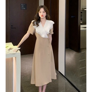 Đầm váy đi tiệc cổ bèo trắng (kèm hình thật)