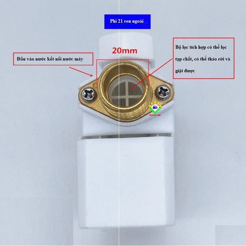 Van Điện Từ điều khiển đóng mở Lưu Lượng Nước DC12V-24V-AC220V Thường Đóng