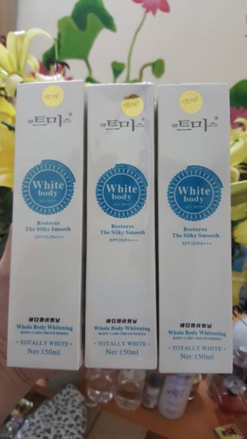 Kem kích trắng White body Hàn Quốc