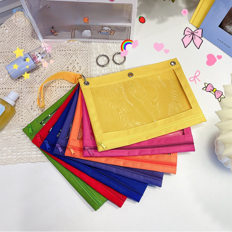 Túi Đựng Mỹ Phẩm Sức Chứa Lớn Bảy Màu Sắc Cầu Vồng Thời Trang