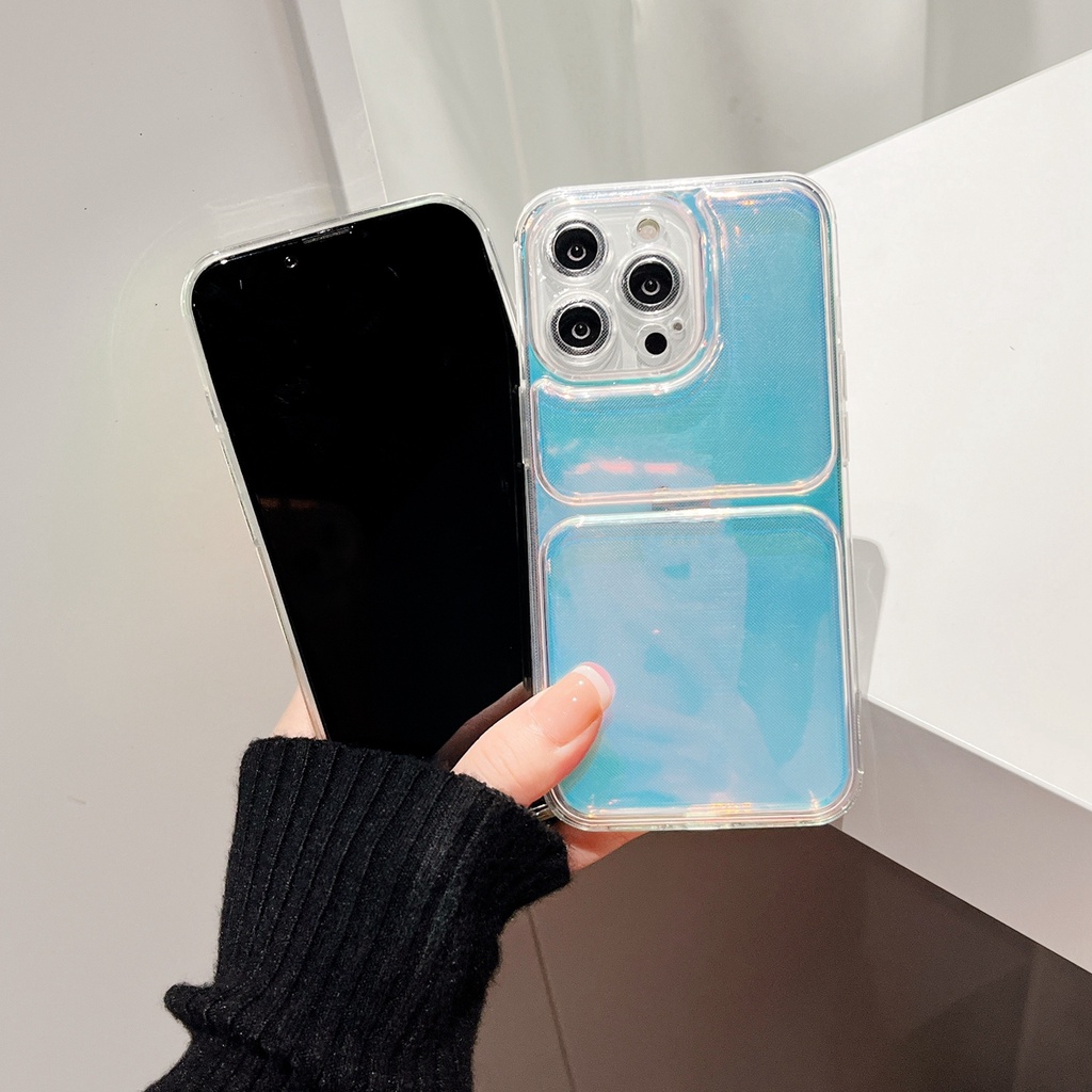 Ốp Lưng Chất Liệu TPU Chống Sốc Màu Gradient Cho iPhone 13 Pro MAX 12 11 Pro MAX X XS MAX XR