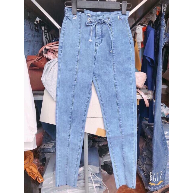 Quần jean nữ lưng siêu cao co giãn QJ5850