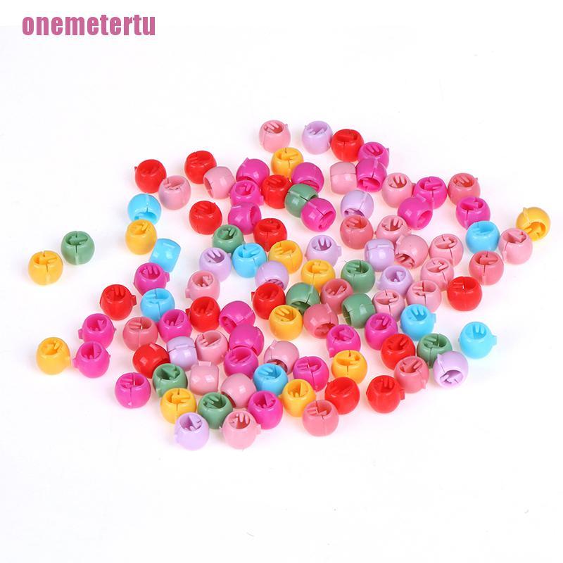 Set 100 kẹp tóc mini nhiều màu sắc dễ thương đáng yêu cho nữ