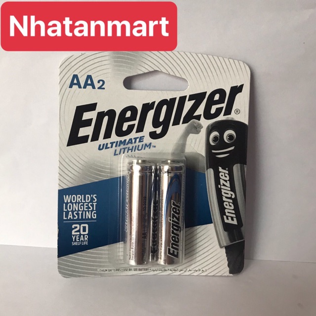 Pin AA Energizer Ultimate Lithium Chính Hãng Vỉ 2 Viên