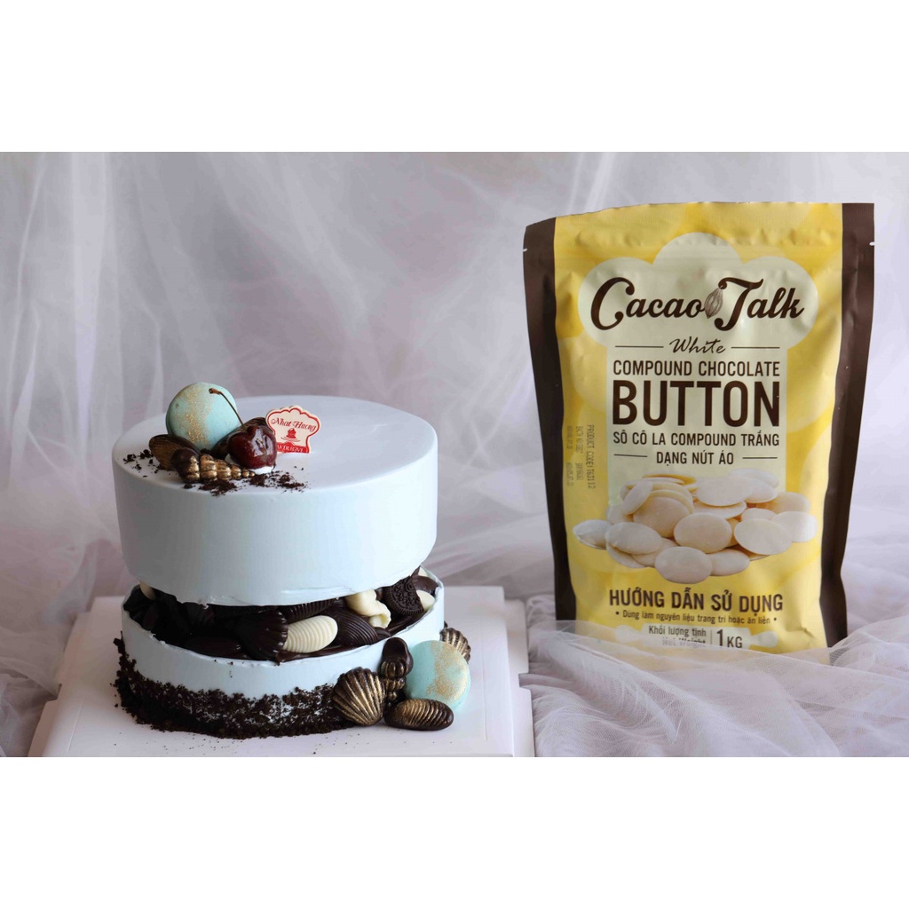 Sô Cô La Compound Đen/Trắng/Sữa Dạng Nút Áo Cacao Talk 1kg