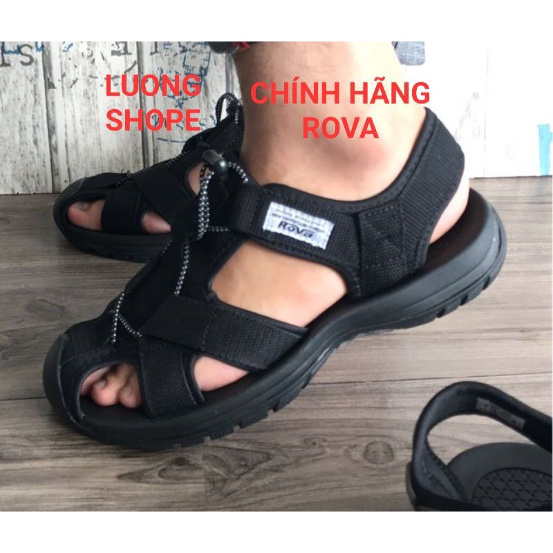 Giày sandal nam Bít mũi hiệu Rova, đế êm, siêu bền