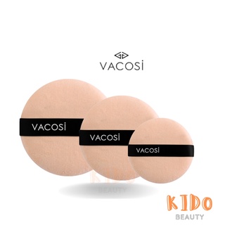 Bông phấn khô tròn vacosi bp01 - bp08 - bp09 hàn quốc‪ vacosi small /medium / large round puff