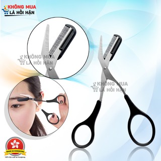 KÉO CẮT TỈA LÔNG MÀY CHUYÊN DỤNG CÓ ĐẦU LƯỢC CHẢI