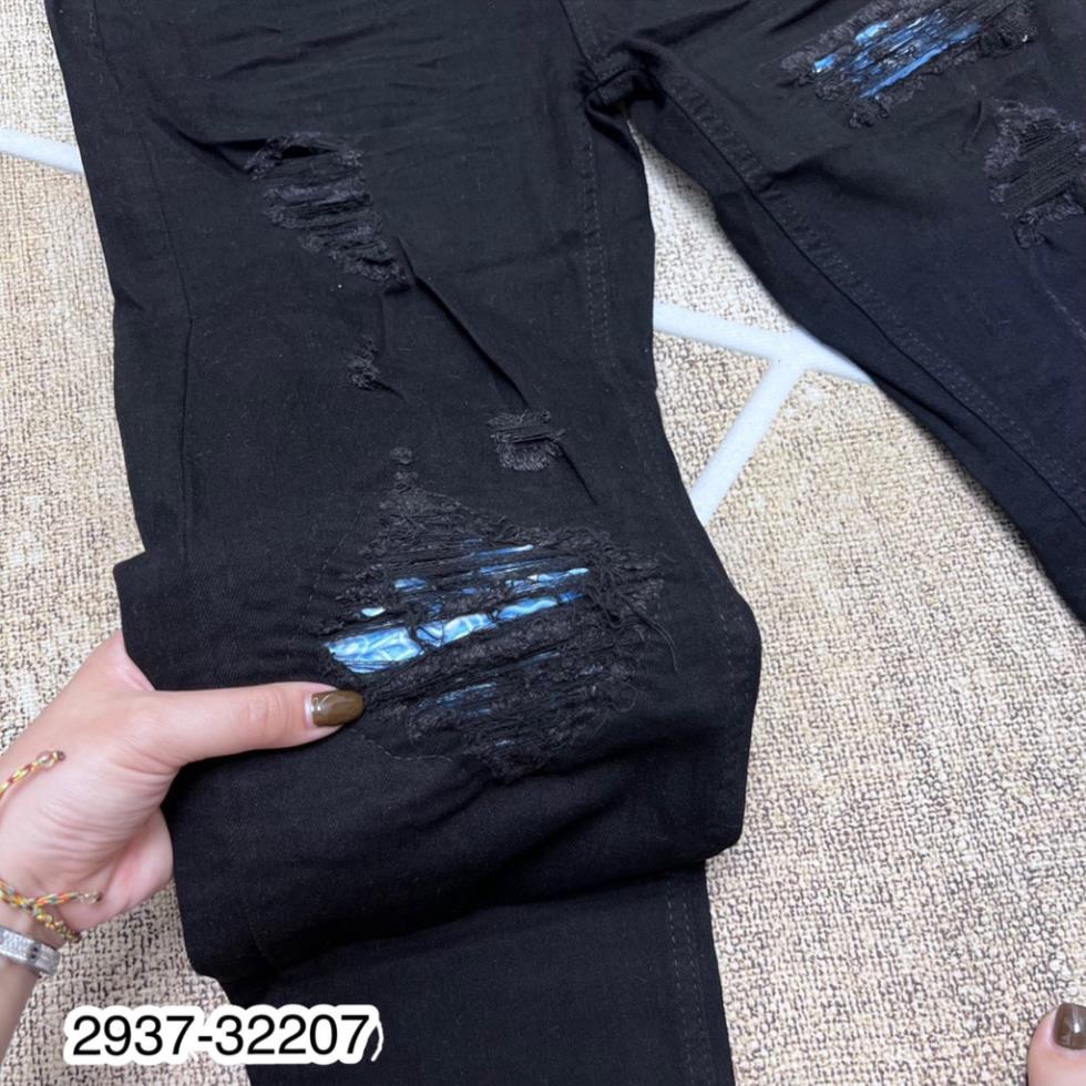 Quần Jean Nam AMR Vá Màu Siêu Đẹp - Quần Bò Nam AMR Vá SIêu Chất