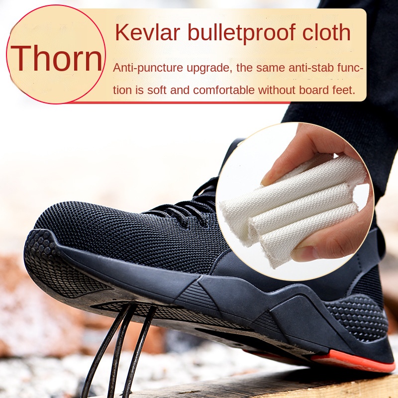 Giày bảo hộ lao động siêu nhẹ chống mài mòn thoáng khí size 35-50 thời trang cho nam và nữ