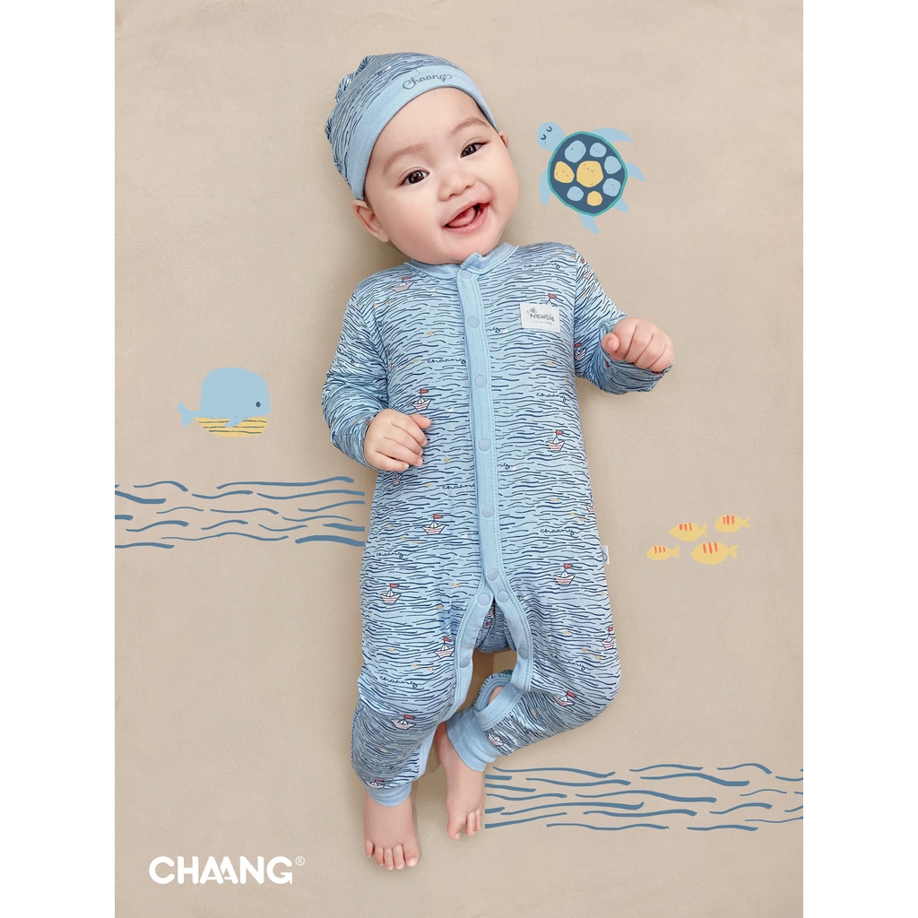 [CHÍNH HÃNG] Body cúc giữa sơ sinh họa tiết Chaang